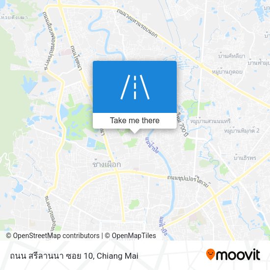 ถนน สรีลานนา ซอย 10 map