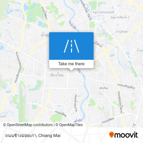 ถนนช้างม่อยเก่า map