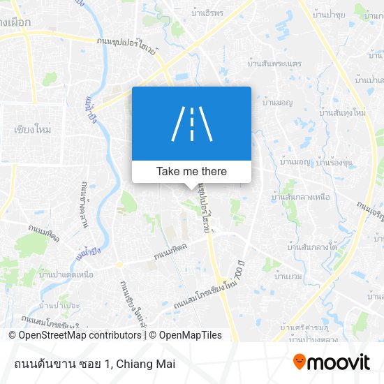 ถนนต้นขาน ซอย 1 map