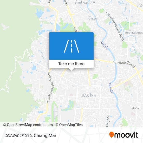 ถนนทองกวาว map