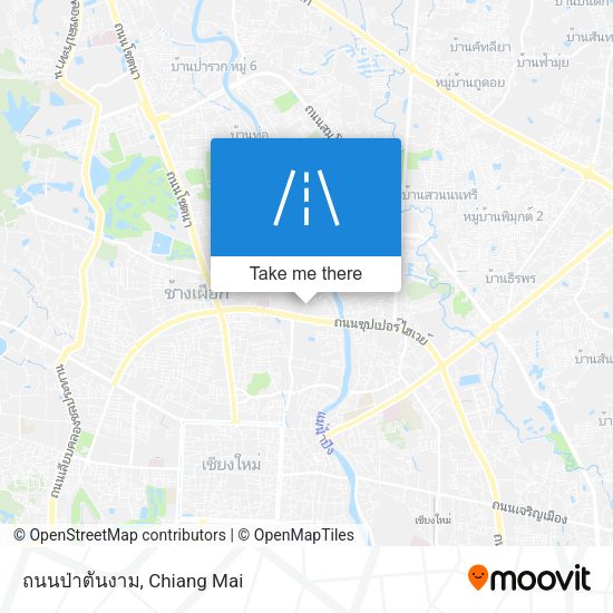 ถนนป่าตันงาม map