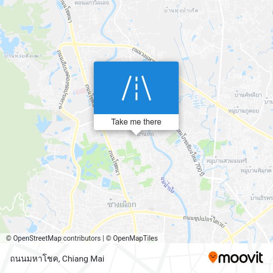 ถนนมหาโชค map