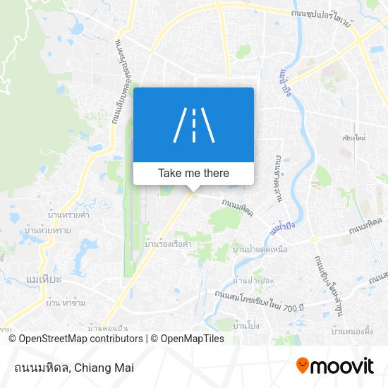 ถนนมหิดล map