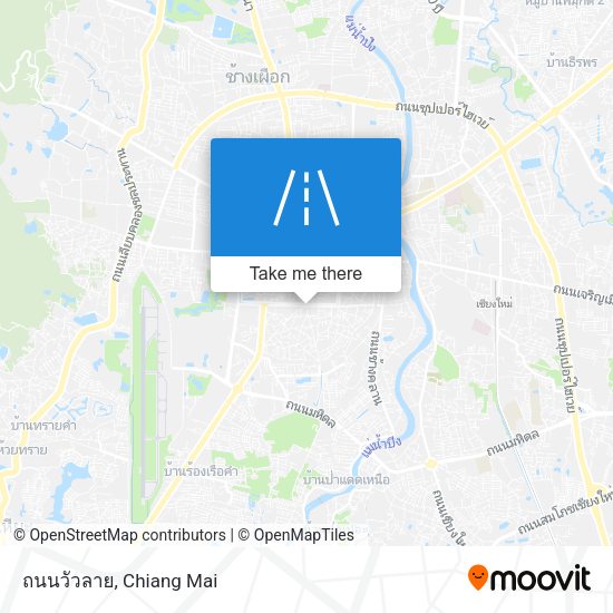 ถนนวัวลาย map
