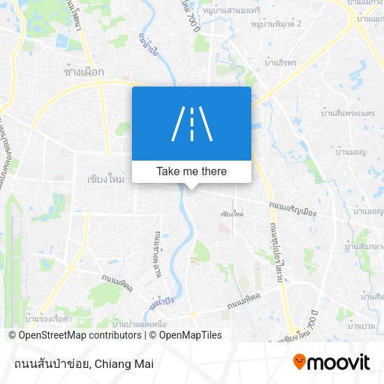ถนนสันป่าข่อย map