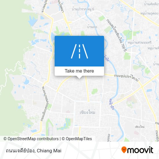 ถนนเจดีย์ป่อง map