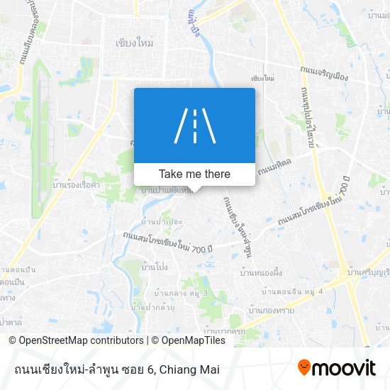 ถนนเชียงใหม่-ลำพูน ซอย 6 map