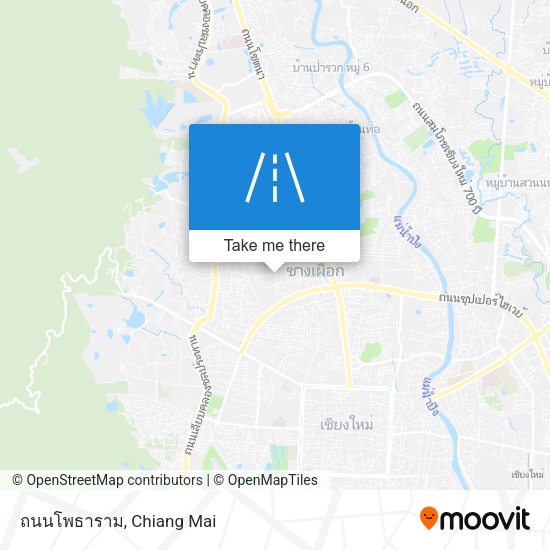 ถนนโพธาราม map