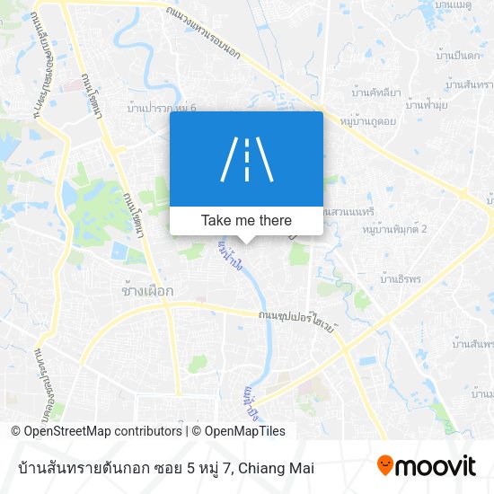 บ้านสันทรายต้นกอก ซอย 5 หมู่ 7 map