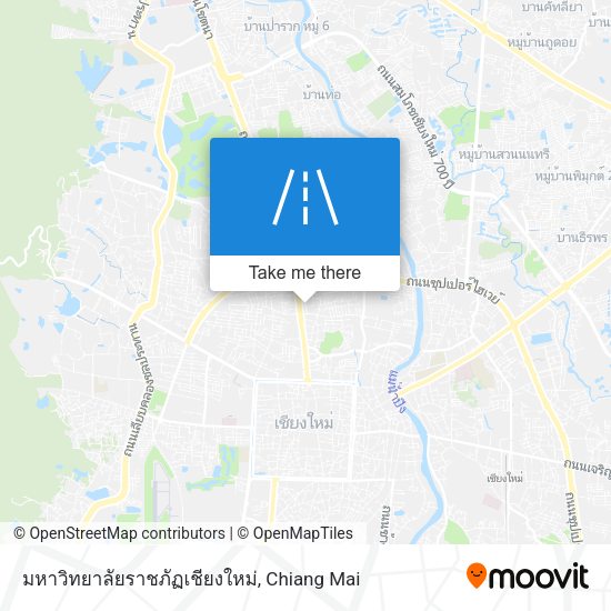 มหาวิทยาลัยราชภัฏเชียงใหม่ map