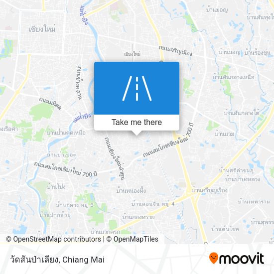 วัดสันป่าเลียง map