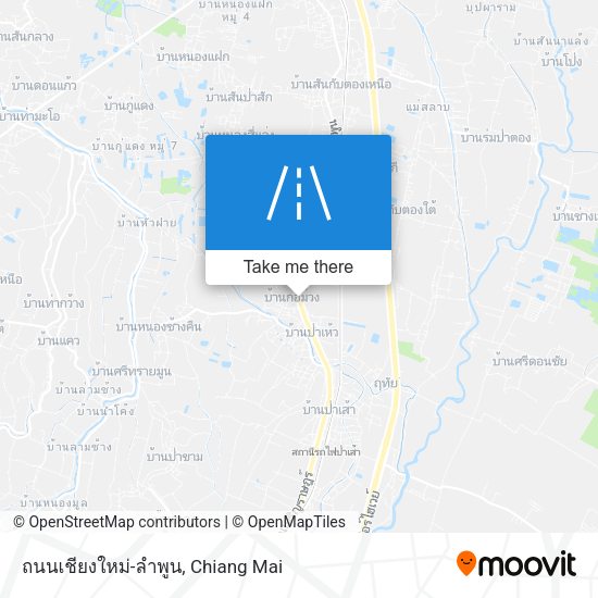 ถนนเชียงใหม่-ลำพูน map