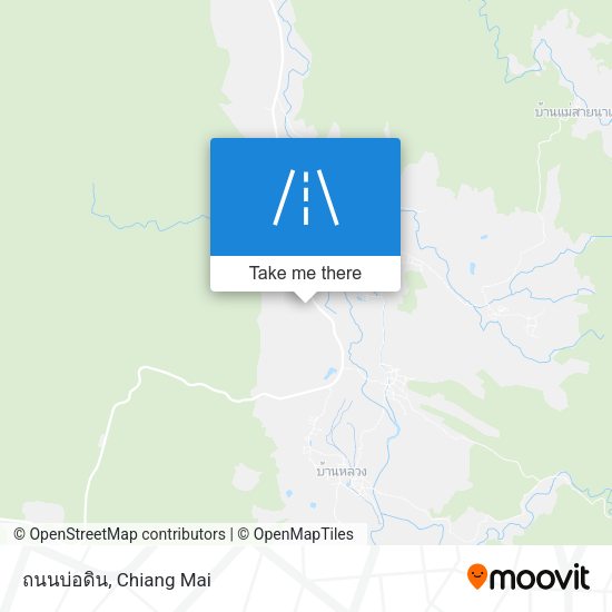 ถนนบ่อดิน map