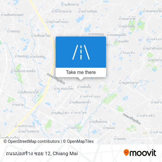 ถนนบ่อสร้าง ซอย 12 map