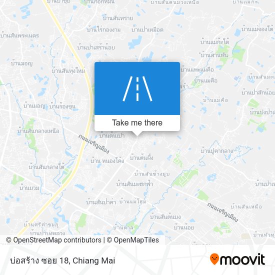 บ่อสร้าง ซอย 18 map