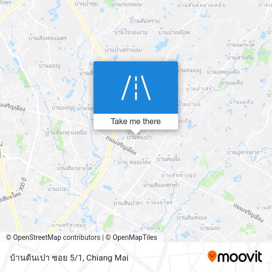 บ้านต้นเปา ซอย 5/1 map