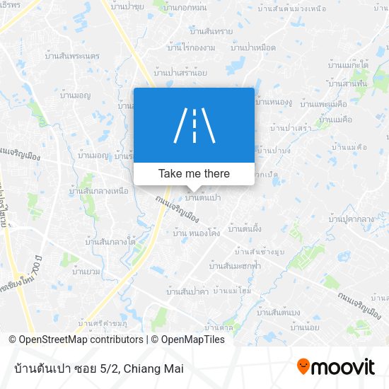 บ้านต้นเปา ซอย 5/2 map