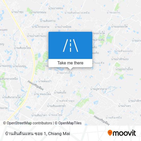 บ้านสันต้นแหน ซอย 1 map