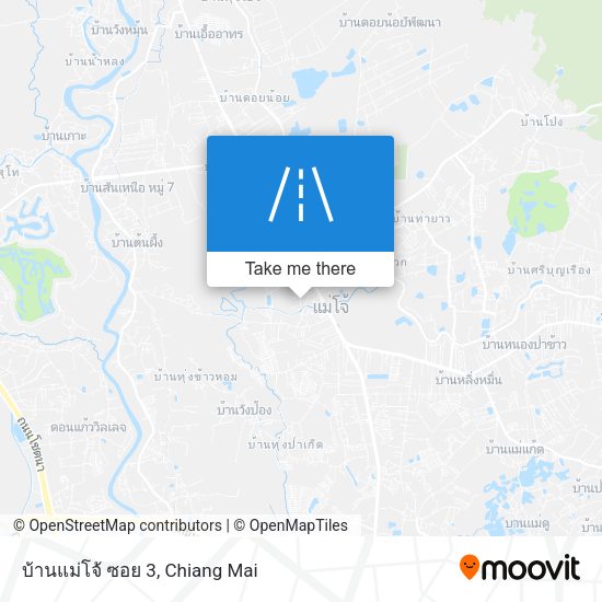 บ้านแม่โจ้ ซอย 3 map