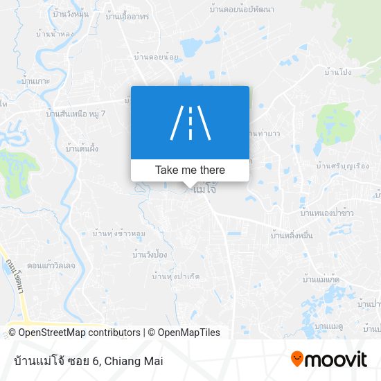 บ้านแม่โจ้ ซอย 6 map