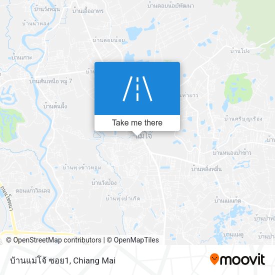 บ้านแม่โจ้ ซอย1 map
