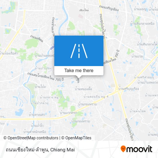 ถนนเชียงใหม่-ลำพูน map