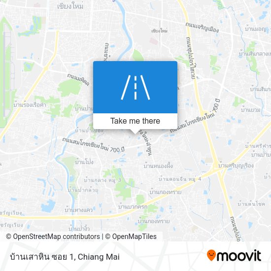 บ้านเสาหิน ซอย 1 map