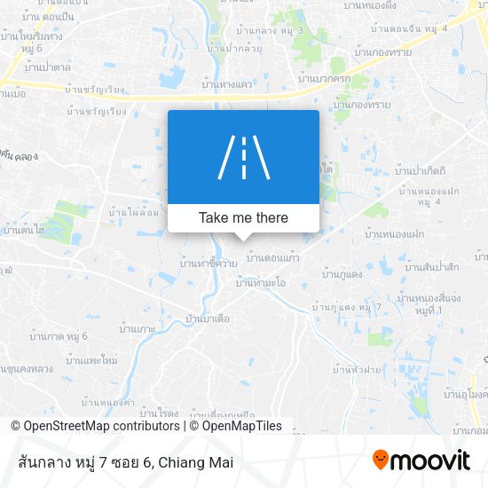 สันกลาง หมู่ 7 ซอย 6 map