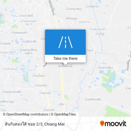 สันกับตองใต้ ซอย 2/3 map