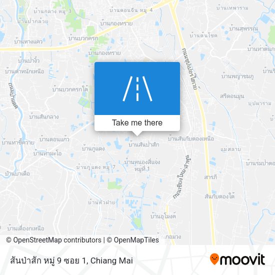 สันป่าสัก หมู่ 9 ซอย 1 map