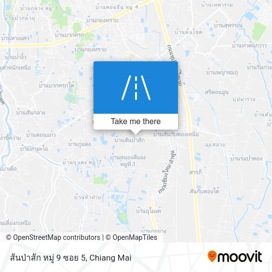 สันป่าสัก หมู่ 9 ซอย 5 map