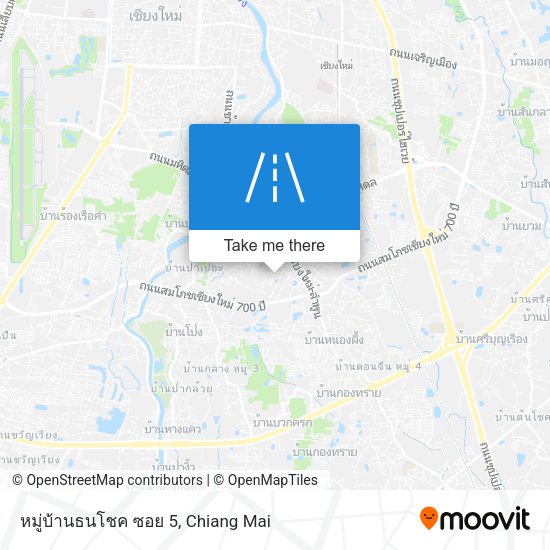 หมู่บ้านธนโชค ซอย 5 map