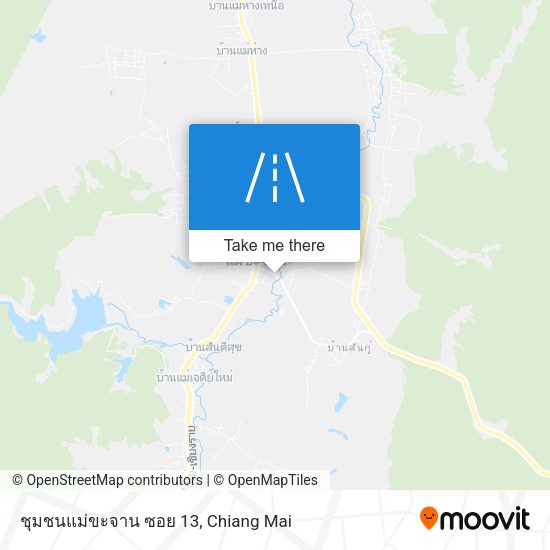 ชุมชนแม่ขะจาน ซอย 13 map