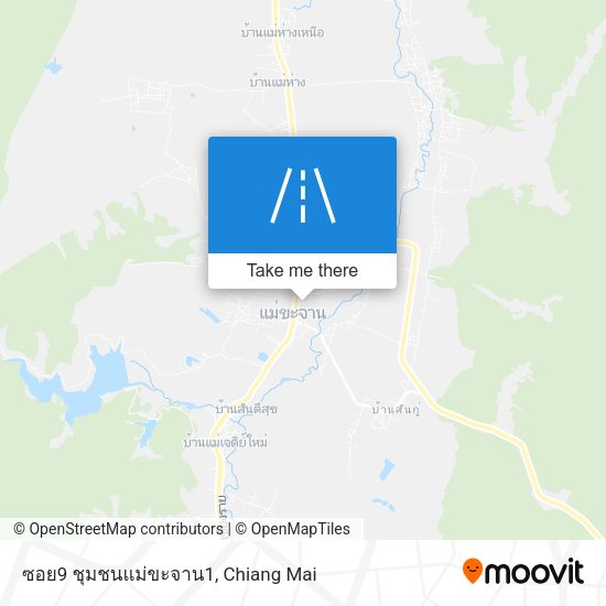 ซอย9 ชุมชนแม่ขะจาน1 map