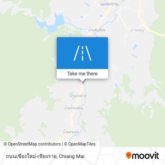 ถนนเชียงใหม่-เชียงราย map