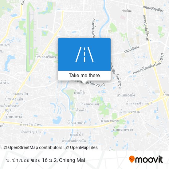 บ. ป่าเปอะ ซอย 16 ม.2 map