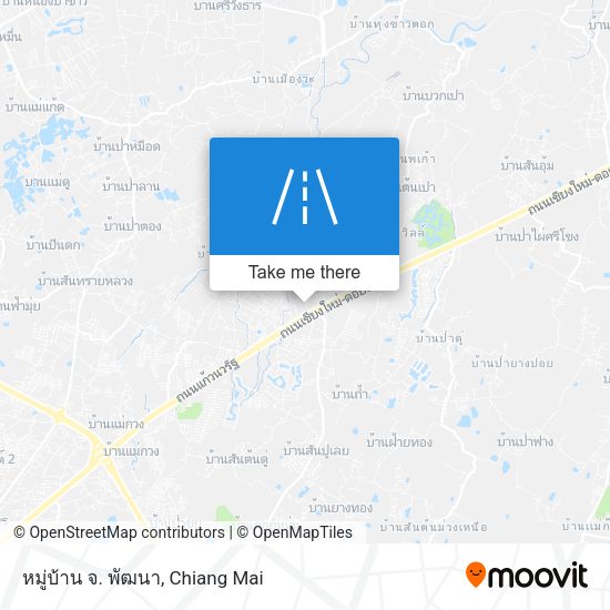 หมู่บ้าน จ. พัฒนา map