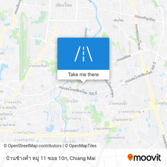 บ้านช้างคำ หมู่ 11 ซอย 10ก map