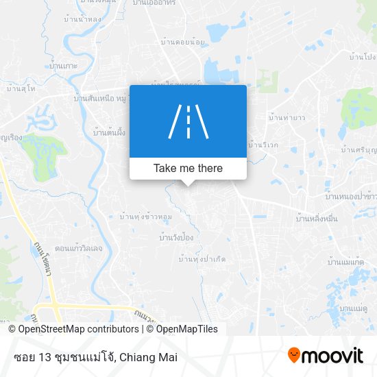 ซอย 13 ชุมชนแม่โจ้ map