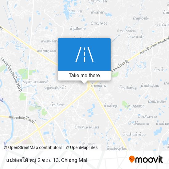 แม่ย่อยใต้ หมู่ 2 ซอย 13 map