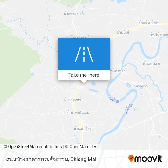 ถนนข้างอาคารพระสัจธรรม map