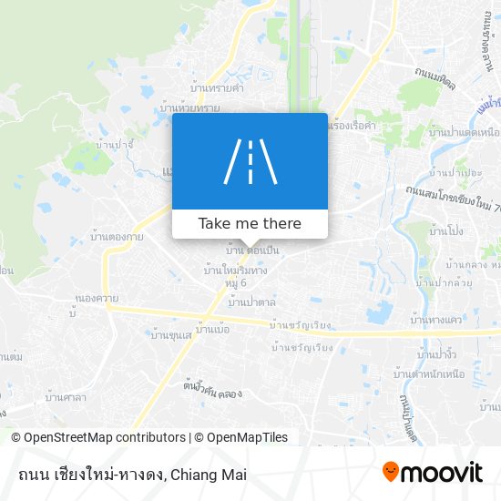 ถนน เชียงใหม่-หางดง map