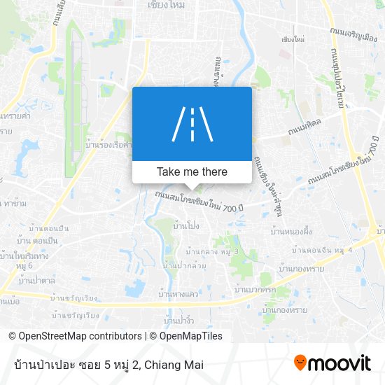 บ้านป่าเปอะ ซอย 5 หมู่ 2 map