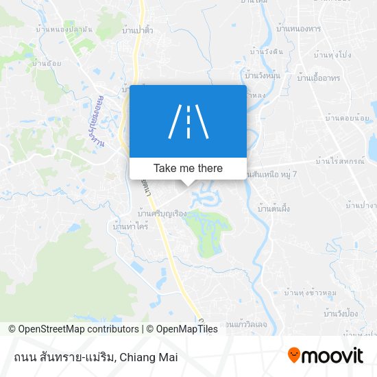 ถนน สันทราย-แม่ริม map