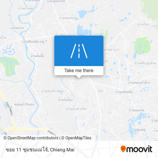 ซอย 11 ชุมชนแม่โจ้ map