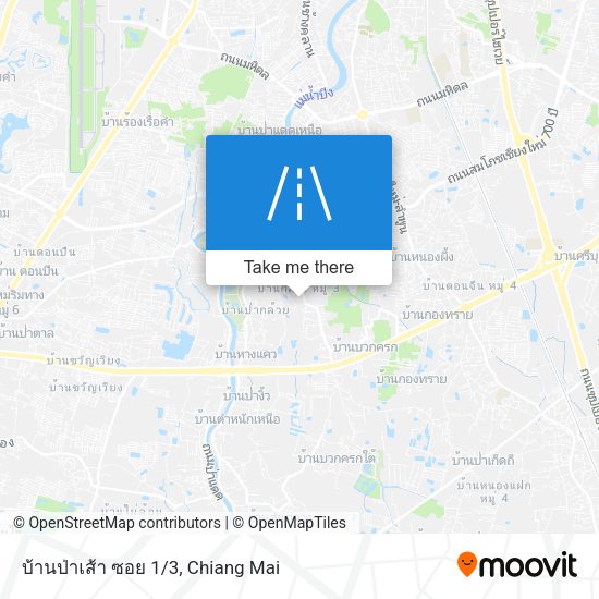บ้านป่าเส้า ซอย 1/3 map