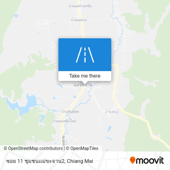 ซอย 11 ชุมชนแม่ขะจาน2 map