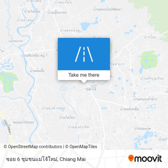 ซอย 6 ชุมชนแม่โจ้ใหม่ map