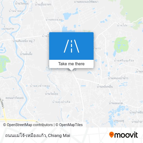 ถนนแม่โจ้-เหมืองแก้ว map