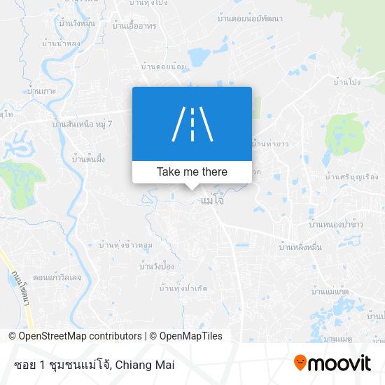 ซอย 1 ชุมชนแม่โจ้ map